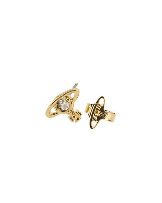 Vivienne Westwood Metallic 'Nano Solitaire' Earrings