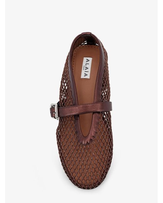 Alaïa Brown Ballet Flats
