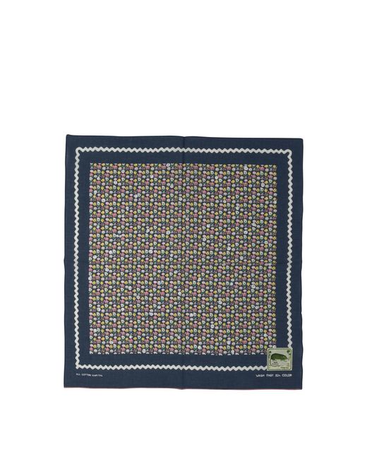 Men's Grey "Skull & Flower" Scarf