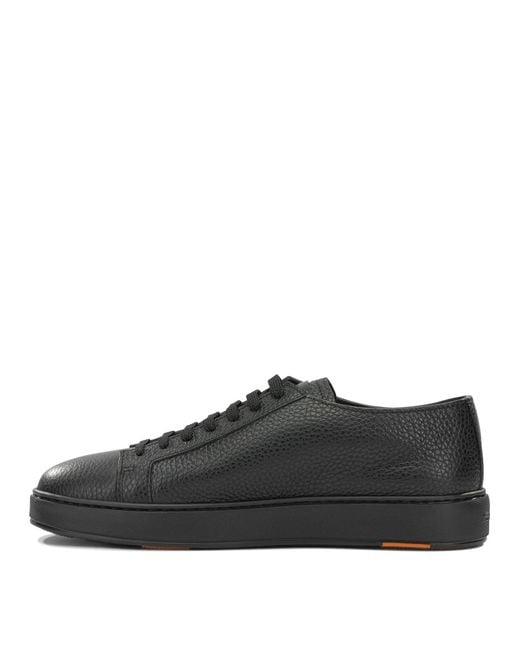 Santoni Black "Dumps" Low-Top Sneakers for men