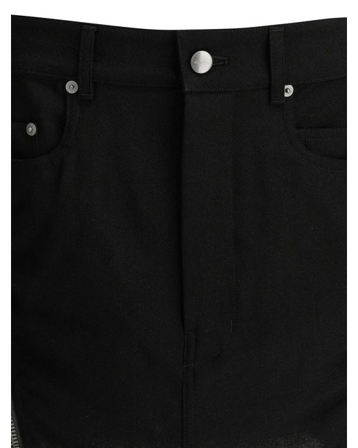 Rick Owens Black Bolan Banana Miniskirt