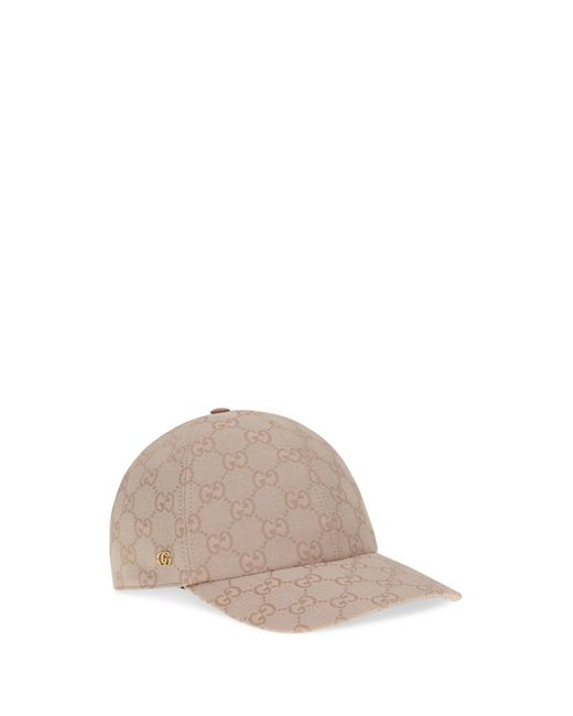 Gucci Gray Gg Canvas Baseball Hat