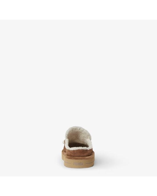Fendi Brown "Apres Chic" Sabots