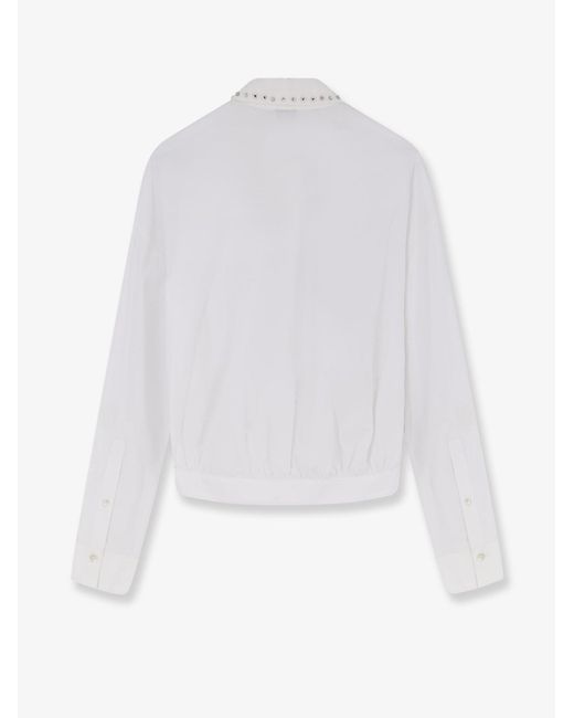 Pinko White Cotton Shirt
