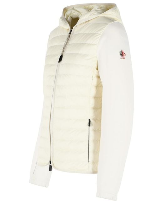 Moncler Natural Padded Hoodie With Zip