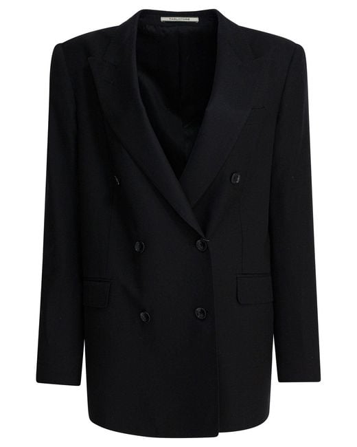 Tagliatore Black Cupro Jacket