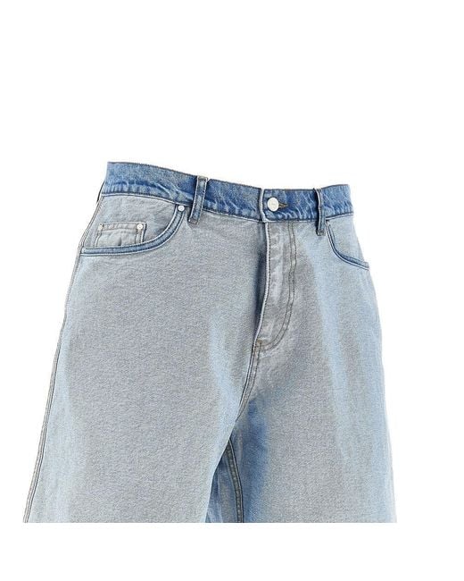 Arte' Blue Inside/Out Denim Shorts for men