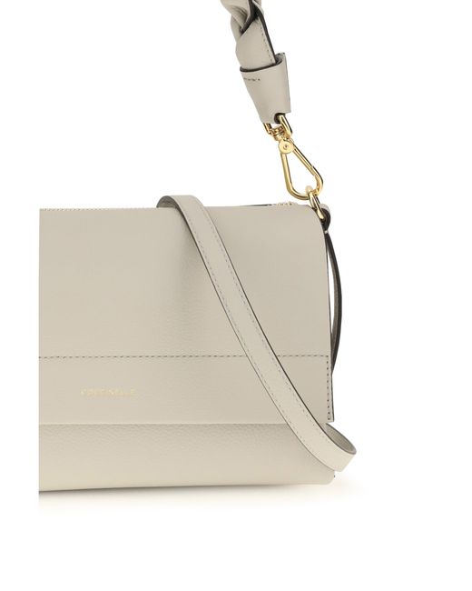Coccinelle White Boheme Shoulder Bag Eucalipto/Fango