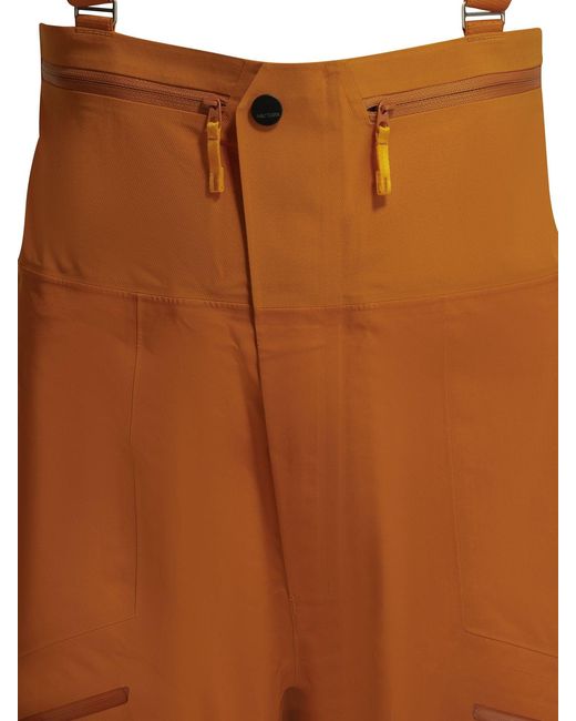 Arc'teryx Brown Rush Bib Pants Copper Sky