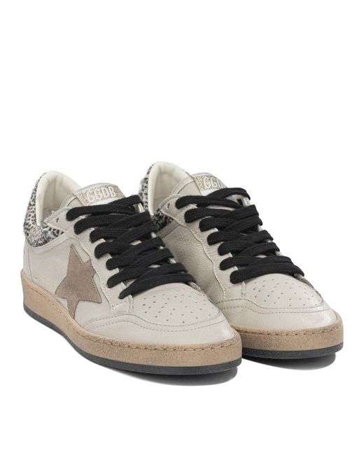 Golden Goose Deluxe Brand Brown "Ball Star" Low Sneakers