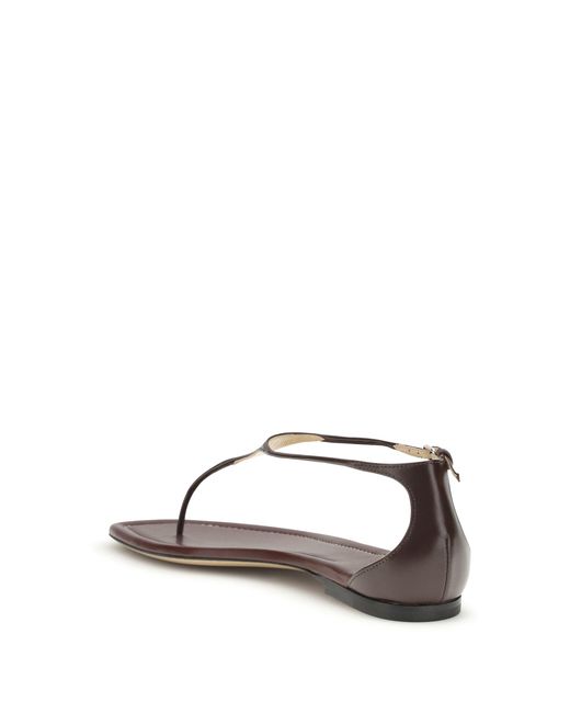 Francesco Russo Red Thong Sandals