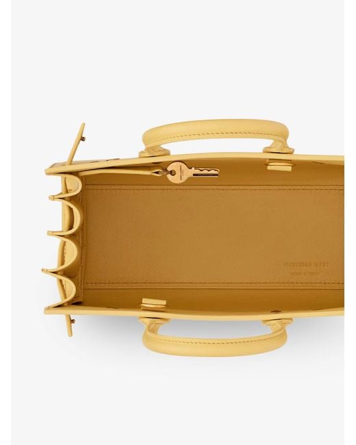 Saint Laurent Yellow Sac De Jour Nano Leather Crossbody Bag