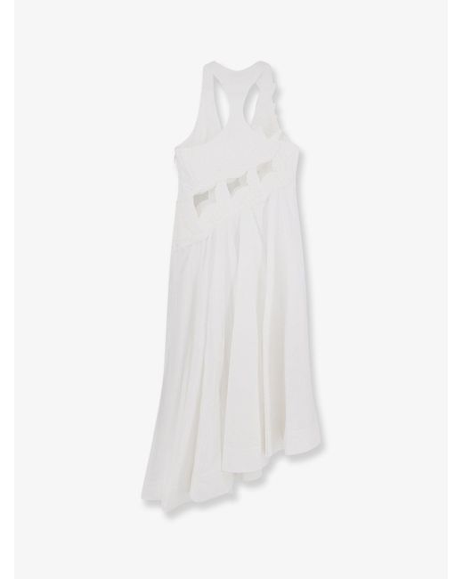 Zimmermann White Luna Applique Cotton Dress