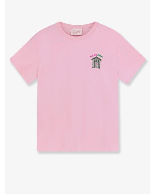 Mc2 Saint Barth Pink Cotton T-Shirt