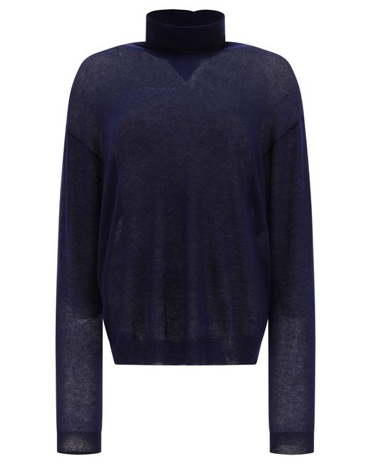Prada Blue Cashmere Turtleneck