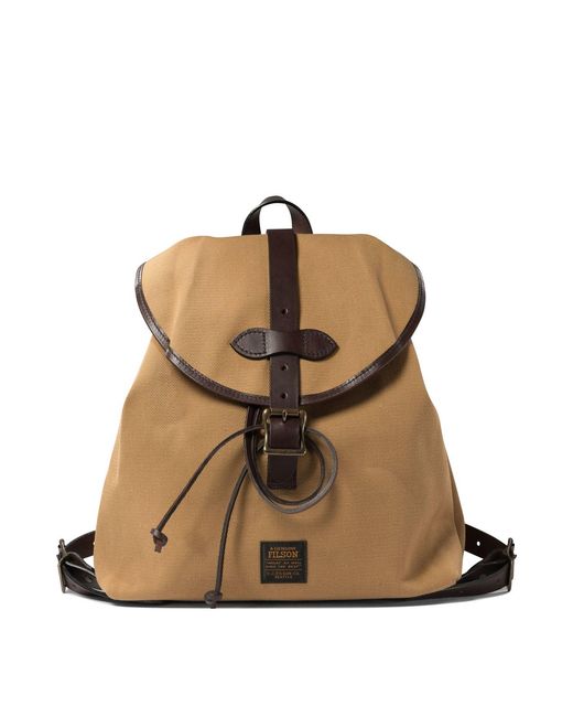 Filson Brown Drawstring Backpack Backpacks
