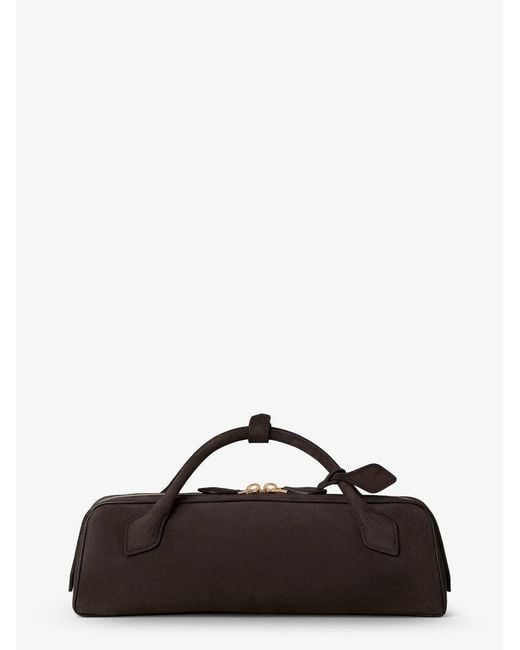 Alaïa Brown Teckel Clutch Suede Handbag