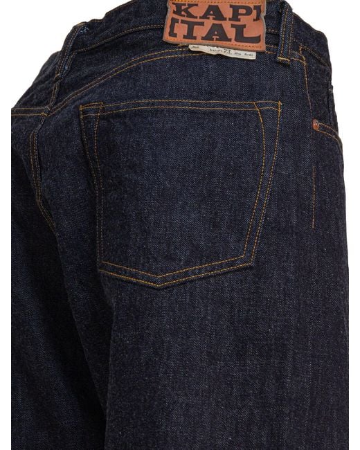 Kapital Blue Five-Pocket Jeans for men