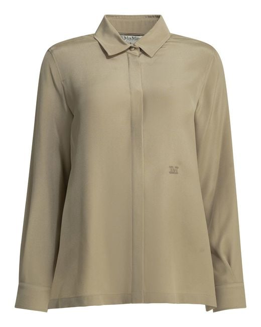 Max Mara Natural Silk Crêpe De Chine Shirt