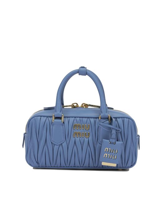 Miu Miu Blue "Arcadie" Small Handbag