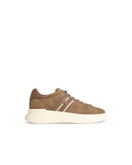 Hogan Brown H580 Suede Sneakers for men