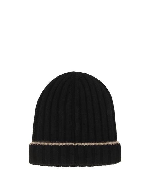 Brunello Cucinelli Black Hats E Hairbands for men