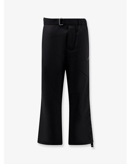 Oamc Peacemaker Black Regs Wool Blend Trousers for men