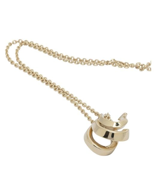 Ferragamo Metallic "Triplo Gancini" Necklace