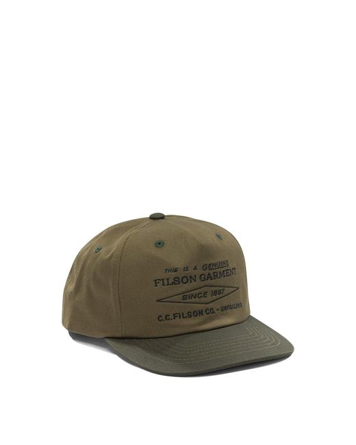 Filson Green Cotton Hat for men