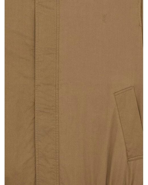 Saint Laurent Natural Cassandre Cotton Jacket for men