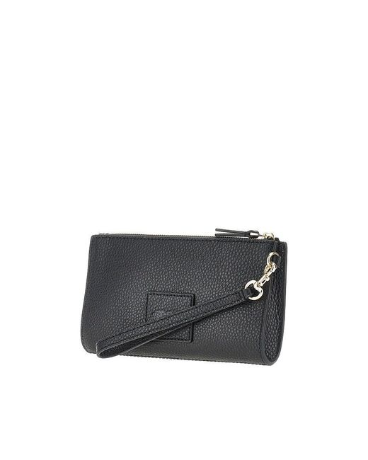 Marc Jacobs Black Grained Leather Pouch