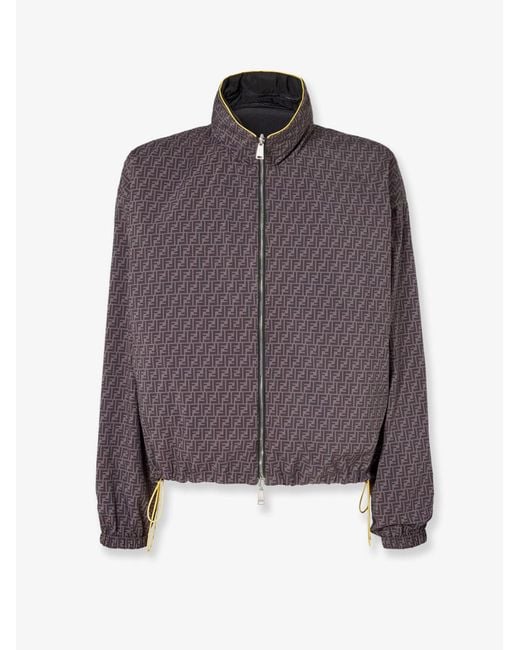 Fendi Black Reversible Nylon Jacket for men