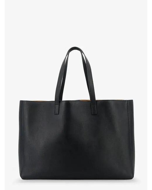 Saint Laurent Black Large Leather Shoulder Bag for men
