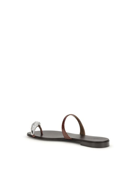 Giuseppe Zanotti White Icon Ring Sandals