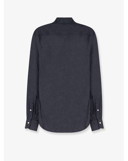 Kiton Blue Shirts Cotone for men