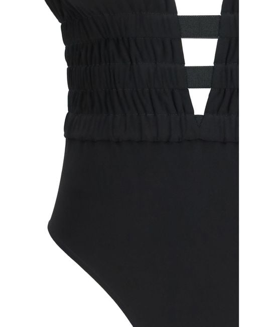 Alaïa Black Alaïa Fluid Jersey Bodysuit