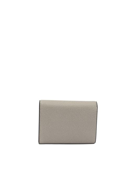 Valextra White "Isis Trifold" Wallet