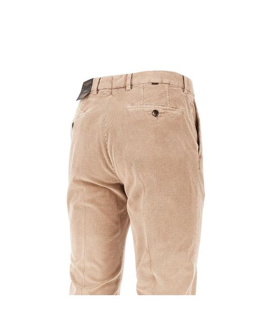 Incotex Natural 'Pattern' Corduroy Pants for men