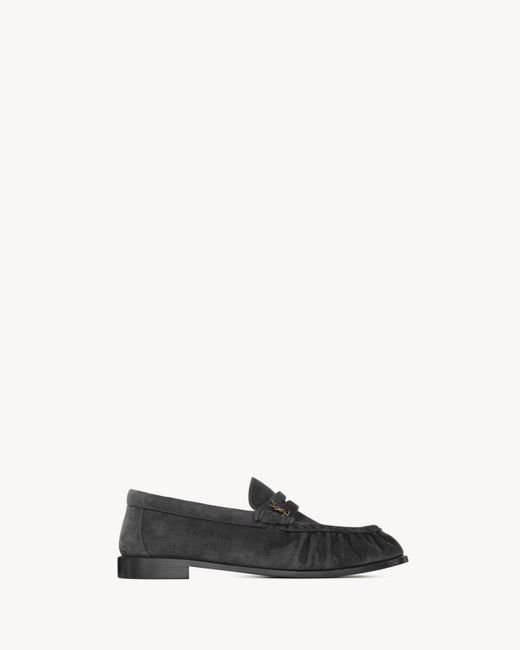 Men's White Suede Loafers