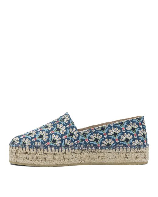 Etro Blue Cotton Espadrilles