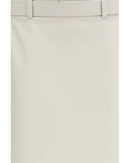 Rier White Cotton Utility Skirt