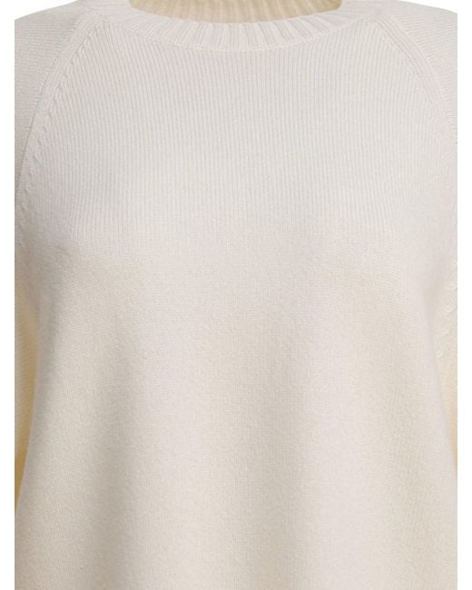 Max Mara Natural Wool And Cashmere Over Sweater
