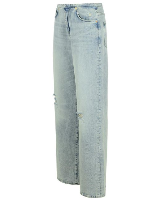 7 For All Mankind Blue Sunkissed Light Jeans