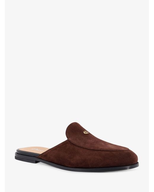 Dior Brown Dior Antibes Suede Mules Sandals for men