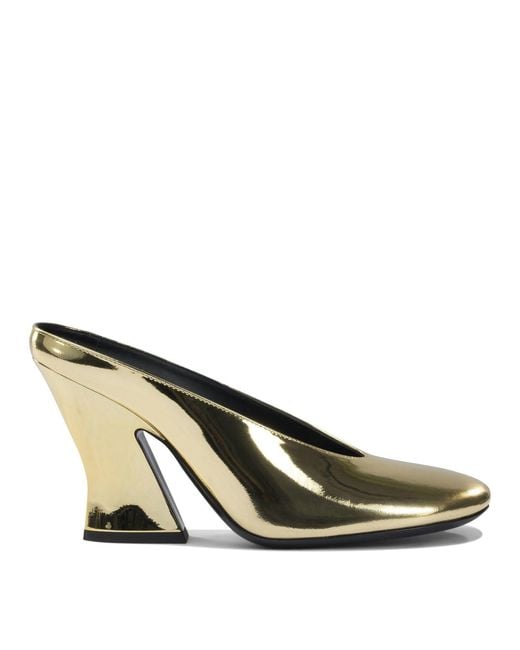 Givenchy Metallic "Sculpted" 95 Mm Heeled Mule