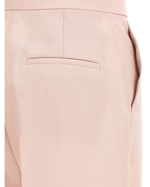 Max Mara White Mxmgirone Virgin Wool, Silk And Mohair Trousers