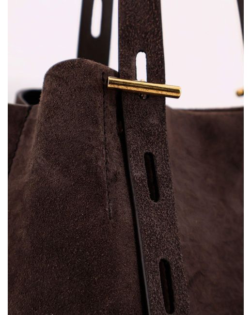 MINOBOSSI Black Paula Suede Shoulder Bag