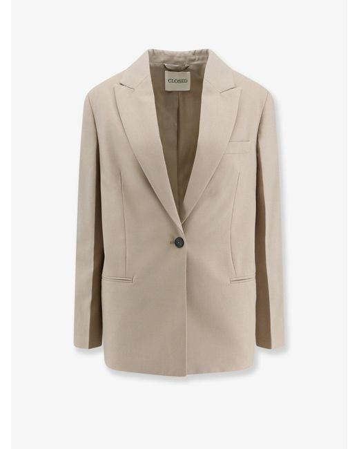 Closed Natural Virgin Wool Blend Blazer
