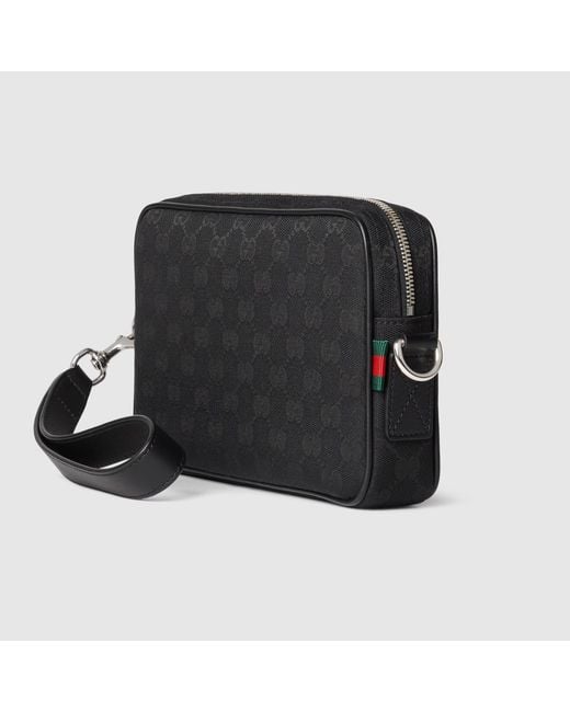 Gucci Black Gg Crossbody Bag for men