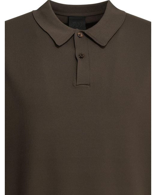 DAIWA PIER 39 Green "Tech Knit" Polo Shirt With Buttons for men
